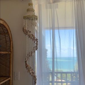Vintage shell chandelier